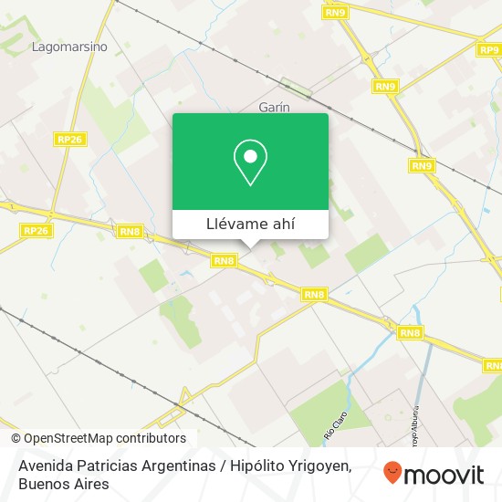 Mapa de Avenida Patricias Argentinas / Hipólito Yrigoyen