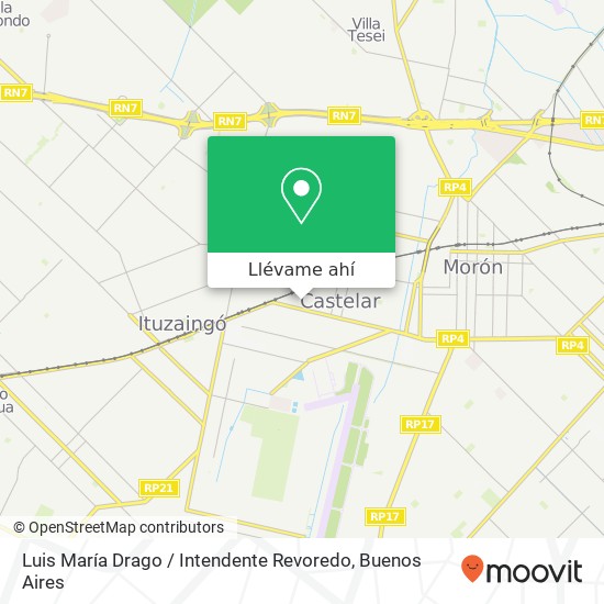 Mapa de Luis María Drago / Intendente Revoredo