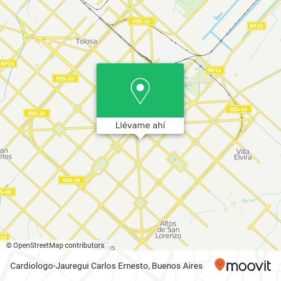Mapa de Cardiologo-Jauregui Carlos Ernesto