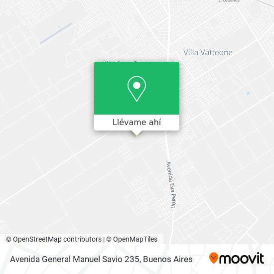Mapa de Avenida General Manuel Savio 235