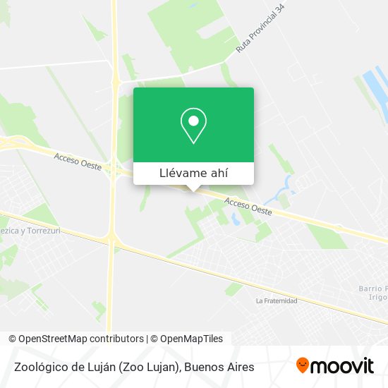 Mapa de Zoológico de Luján (Zoo Lujan)