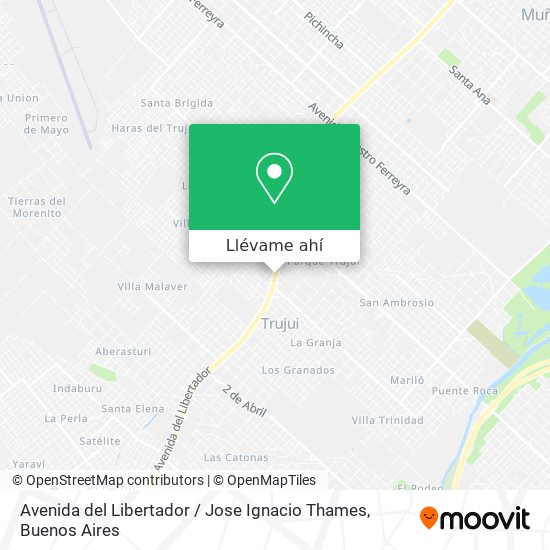 Mapa de Avenida del Libertador / Jose Ignacio Thames