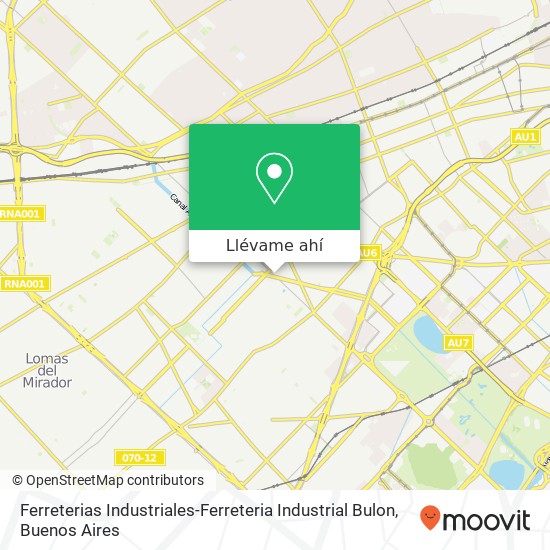 Mapa de Ferreterias Industriales-Ferreteria Industrial Bulon