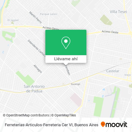 Mapa de Ferreterias-Articulos-Ferreteria Cer VI