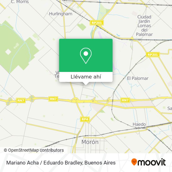 Mapa de Mariano Acha / Eduardo Bradley