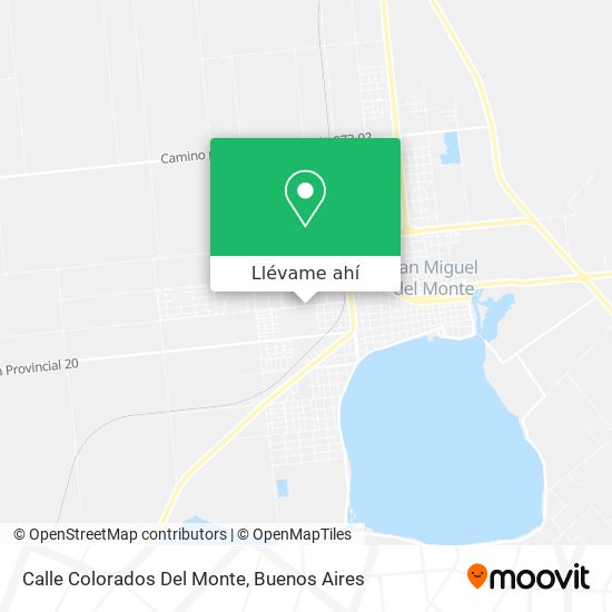 Mapa de Calle Colorados Del Monte