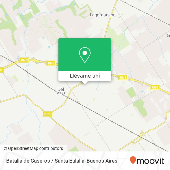 Mapa de Batalla de Caseros / Santa Eulalia