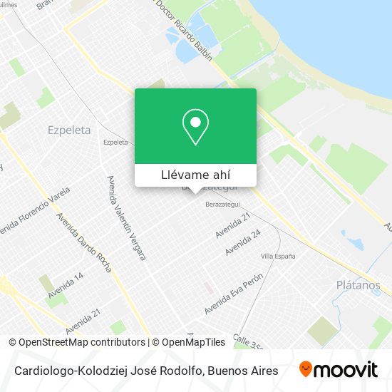 Mapa de Cardiologo-Kolodziej José Rodolfo