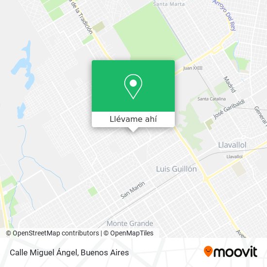 Mapa de Calle Miguel Ángel