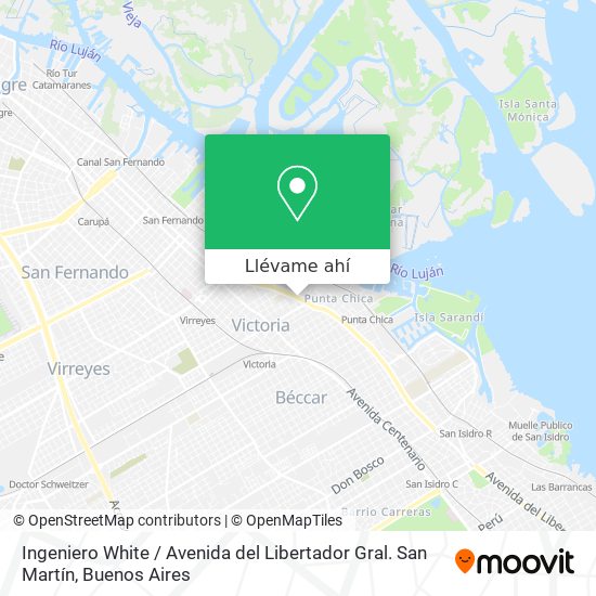 Mapa de Ingeniero White / Avenida del Libertador Gral. San Martín