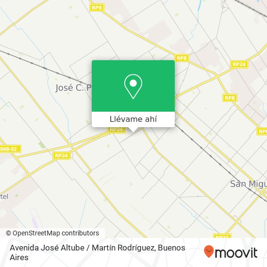 Mapa de Avenida José Altube / Martín Rodríguez