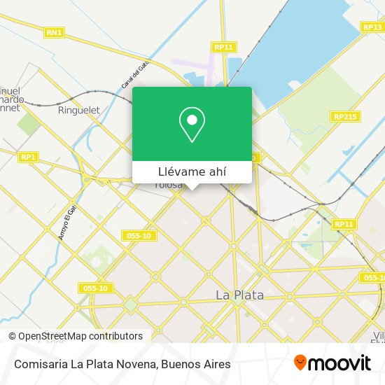 Mapa de Comisaria La Plata Novena