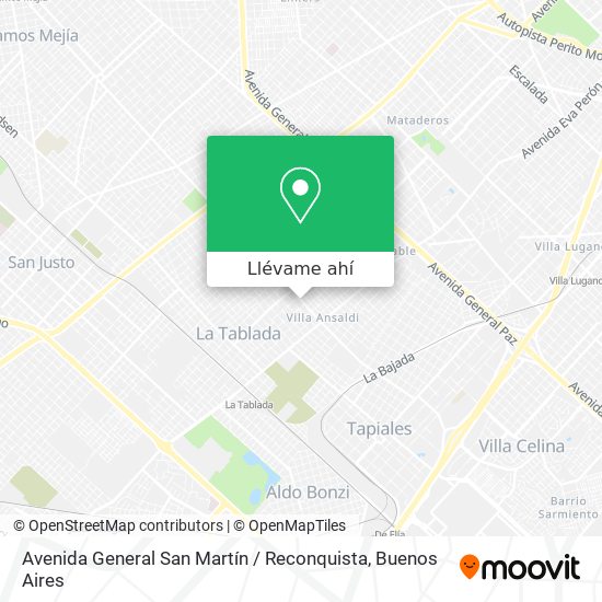 Mapa de Avenida General San Martín / Reconquista