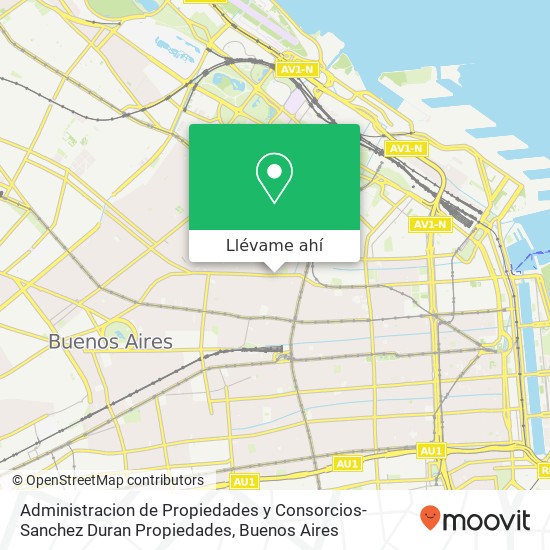 Mapa de Administracion de Propiedades y Consorcios-Sanchez Duran Propiedades