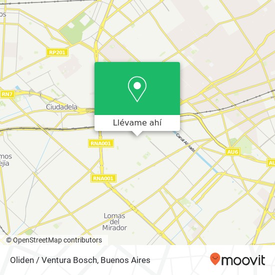 Mapa de Oliden / Ventura Bosch