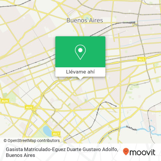 Mapa de Gasista Matriculado-Eguez Duarte Gustavo Adolfo