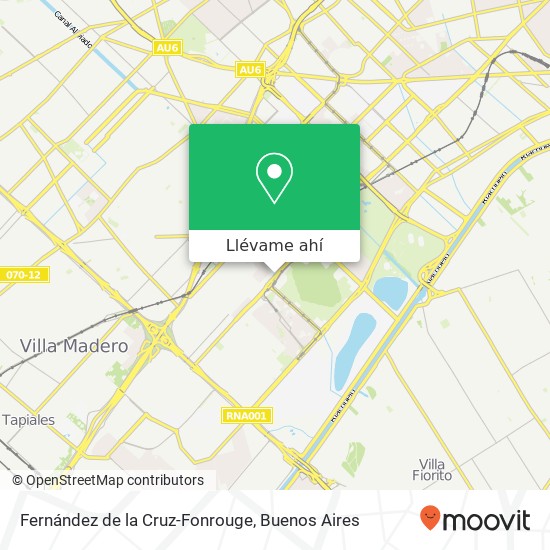 Mapa de Fernández de la Cruz-Fonrouge