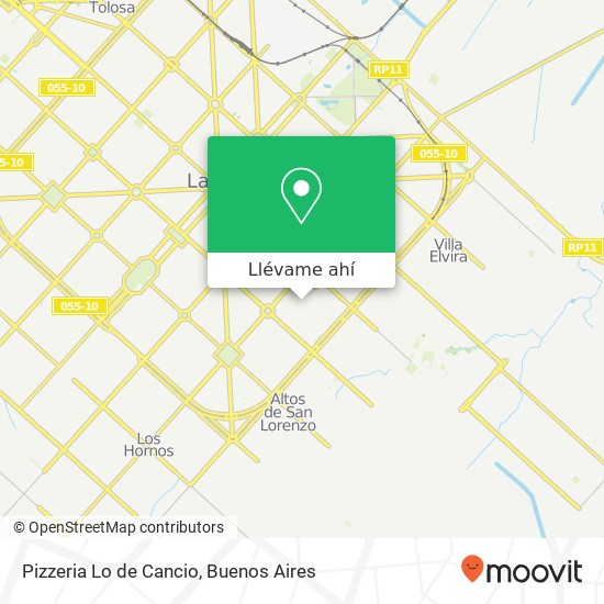 Mapa de Pizzeria Lo de Cancio, Calle 68 1049 1900 La Plata