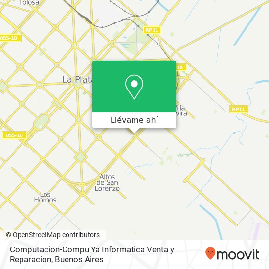 Mapa de Computacion-Compu Ya Informatica Venta y Reparacion, Avenida 13 1940 1900 La Plata