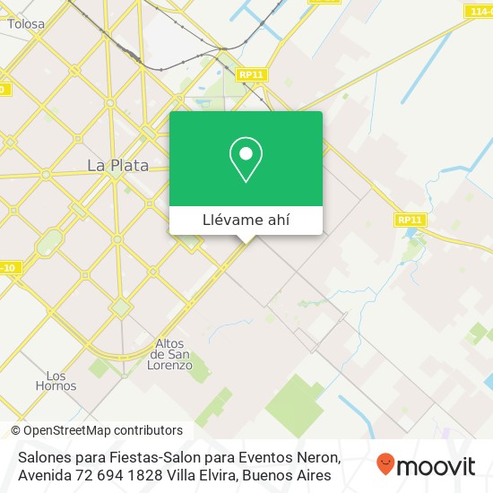 Mapa de Salones para Fiestas-Salon para Eventos Neron, Avenida 72 694 1828 Villa Elvira