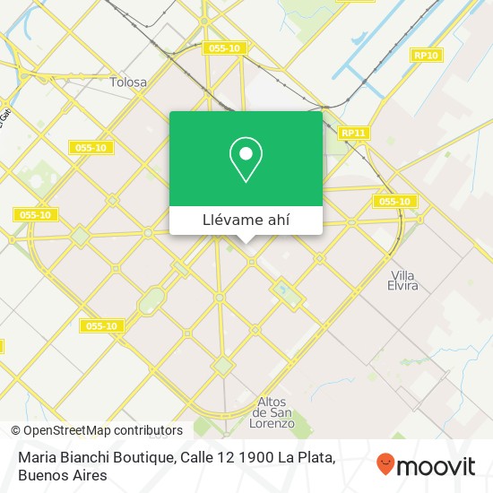 Mapa de Maria Bianchi Boutique, Calle 12 1900 La Plata