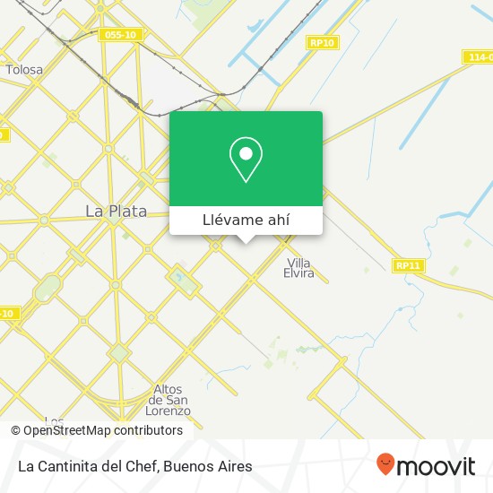 Mapa de La Cantinita del Chef, Calle 69 1900 La Plata