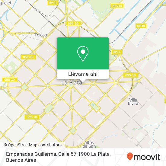 Mapa de Empanadas Guillerma, Calle 57 1900 La Plata