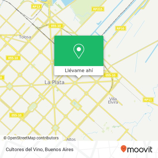 Mapa de Cultores del Vino, Avenida 60 1900 La Plata