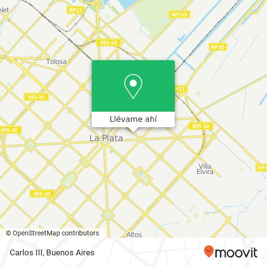 Mapa de Carlos III, Avenida 7 1900 La Plata