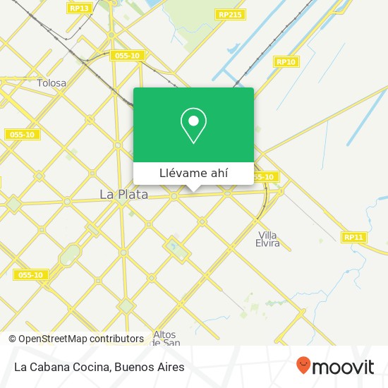 Mapa de La Cabana Cocina, Diagonal 73 983 1900 La Plata