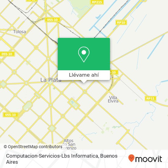 Mapa de Computacion-Servicios-Lbs Informatica, Calle 64 501 1900 La Plata