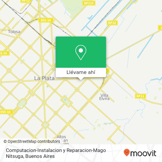 Mapa de Computacion-Instalacion y Reparacion-Mago Nitsuga, Calle 65 1900 La Plata