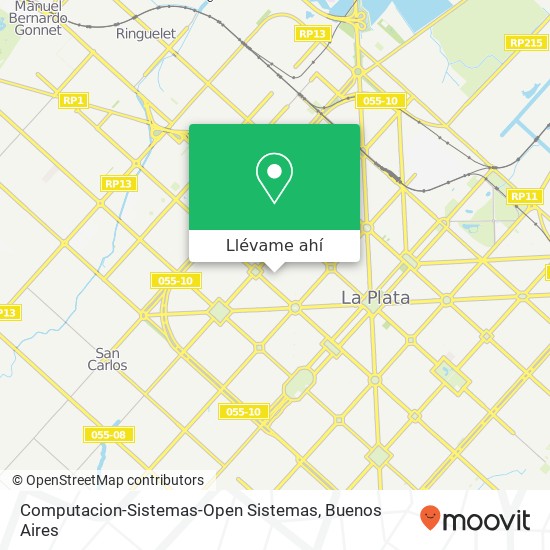 Mapa de Computacion-Sistemas-Open Sistemas, Calle 18 398 1900 La Plata