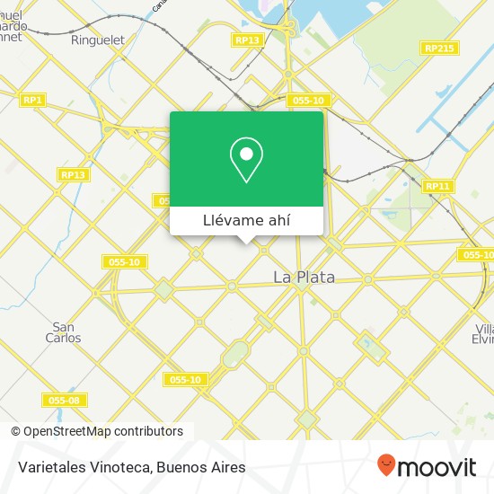Mapa de Varietales Vinoteca, Calle 14 1900 La Plata