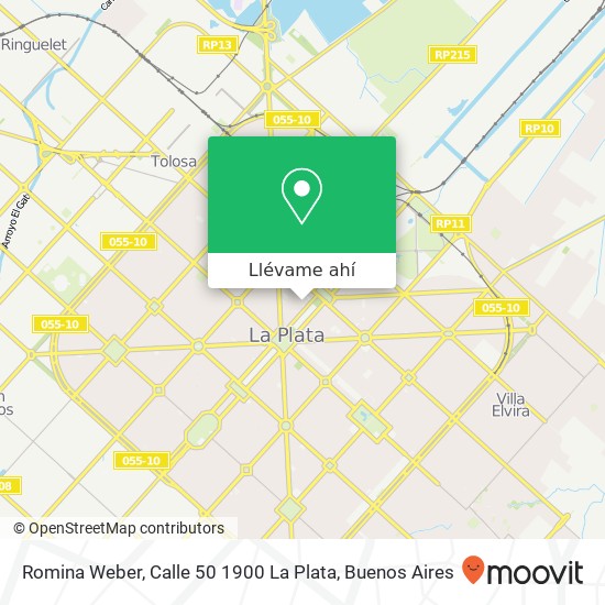 Mapa de Romina Weber, Calle 50 1900 La Plata