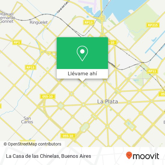 Mapa de La Casa de las Chinelas, Avenida 13 309 1900 La Plata