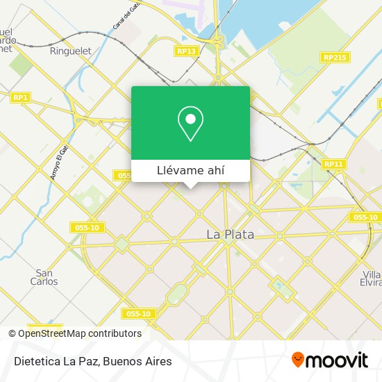 Mapa de Dietetica La Paz