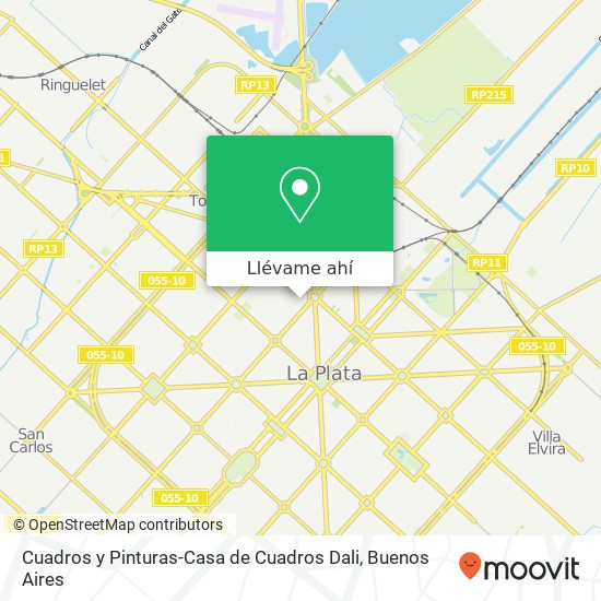 Mapa de Cuadros y Pinturas-Casa de Cuadros Dali, Diagonal 77 718 1900 La Plata