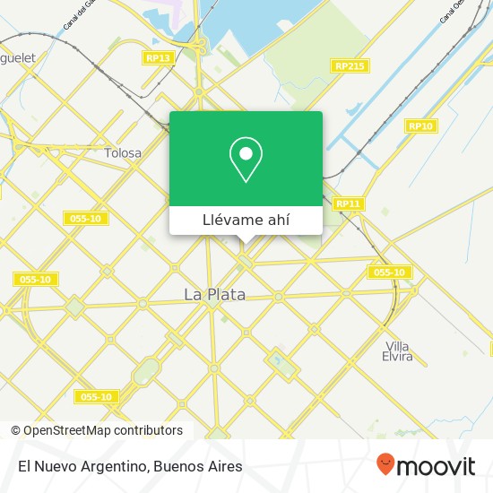 Mapa de El Nuevo Argentino, Calle 5 885 1900 La Plata