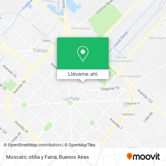 Mapa de Moscato, otilia y Fainá