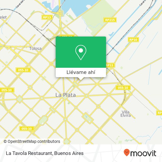 Mapa de La Tavola Restaurant, Avenida 53 458 1900 La Plata