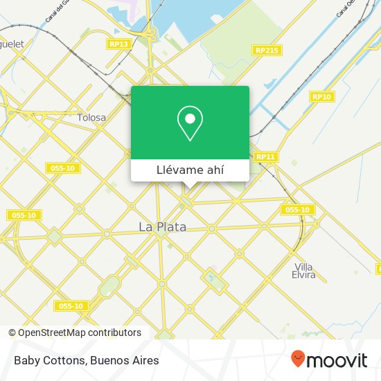 Mapa de Baby Cottons, Avenida 51 1900 La Plata