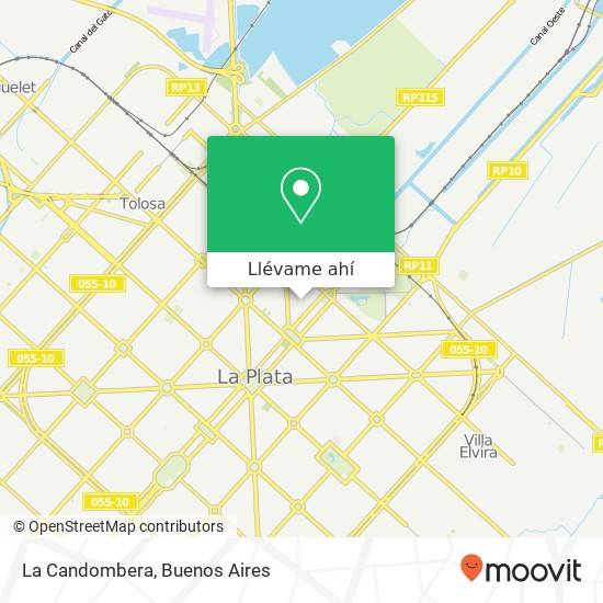 Mapa de La Candombera, Calle 49 410 1900 La Plata