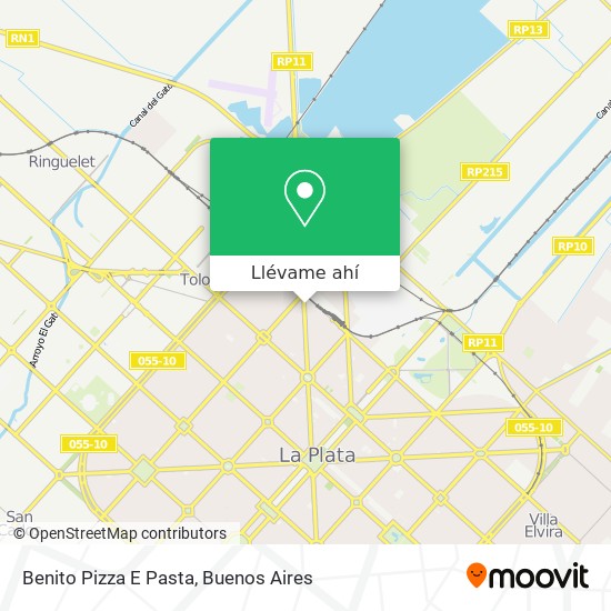 Mapa de Benito Pizza E Pasta