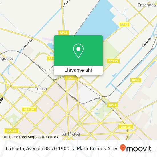 Mapa de La Fusta, Avenida 38 70 1900 La Plata