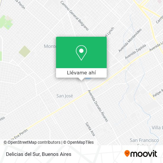 Mapa de Delicias del Sur