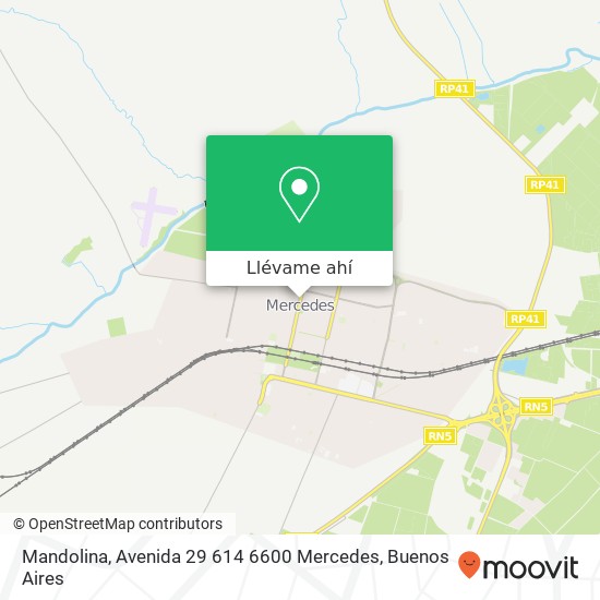 Mapa de Mandolina, Avenida 29 614 6600 Mercedes