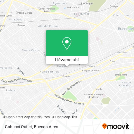 Mapa de Gabucci Outlet