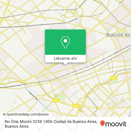 Mapa de No One, Morón 3258 1406 Ciudad de Buenos Aires