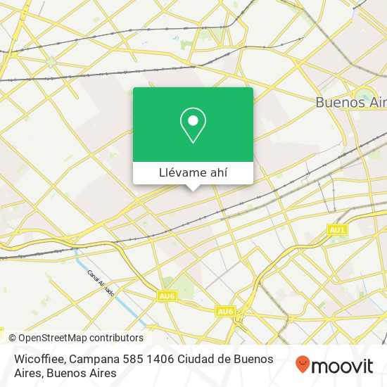 Mapa de Wicoffiee, Campana 585 1406 Ciudad de Buenos Aires